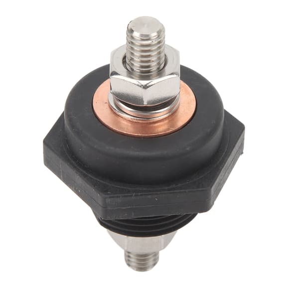 3/8 tommer Panel Batteri Terminal Stik DC12V Pålidelig Effektiv til Strømforsyningssystemer til Biler, Både, Yachter Sort