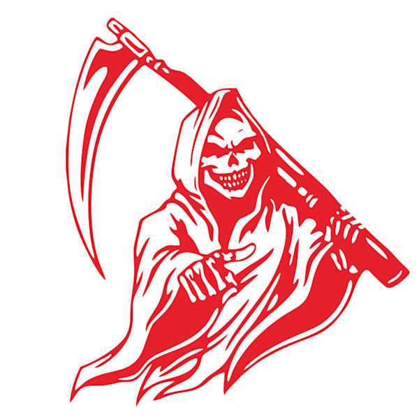 Grim Reaper Scythe Bilsticker Universal Klæbesticker Bilsticker Dekorativ Sticker