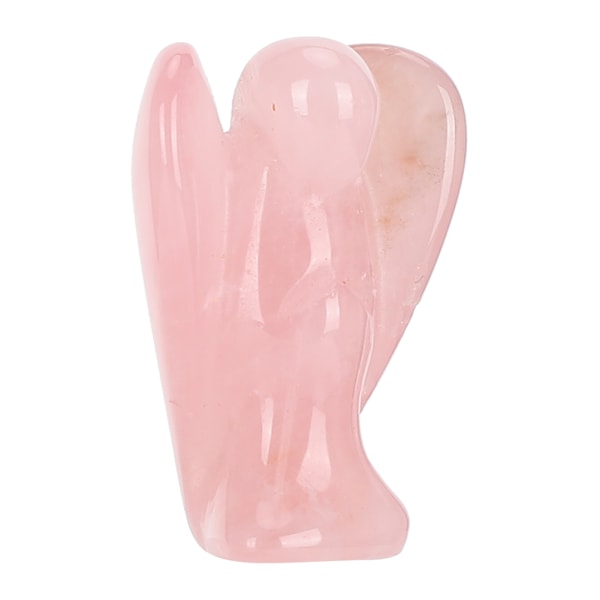 Jade Naturkrystal Engel 3-dimensionel udskæring Hjemindretning Håndværk Ornament 1,5 i rosa krystalengel
