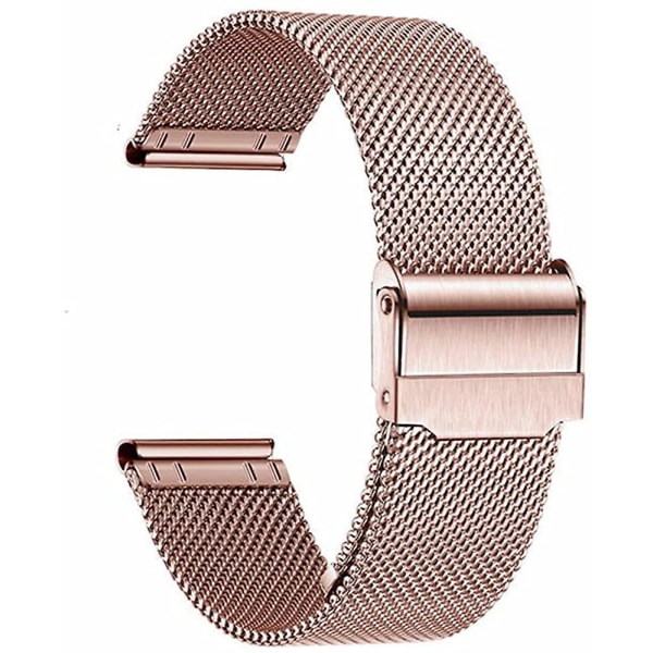 Armband av rostfritt stål Mesh metallrem, justerbar längd 14 mm roséguld 14mm