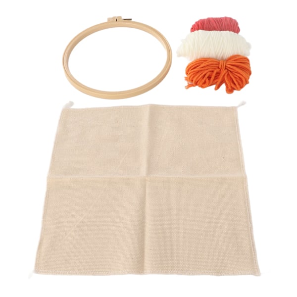 Punch Needle Starter Kit Delikat gør-det-selv-broderirammer og værktøjer til børn Voksne begyndere