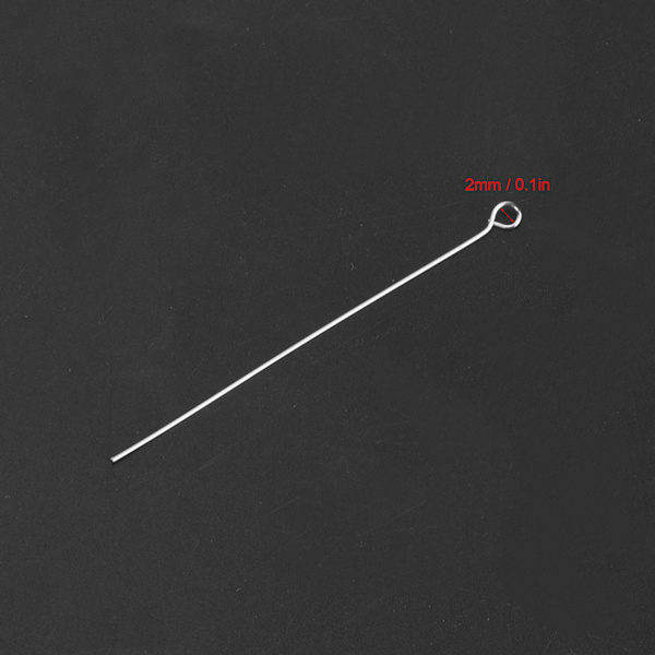 50 kpl uudelleenkäytettäviä silmukoita Nichrome-neulankärjillä Inokulointi laboratorioon (2 mm)