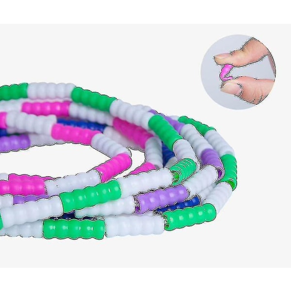Justerbart Segment Soft Bead Jump Rope, Tangle Free Jump Rope, Gym Sportsudstyr purple