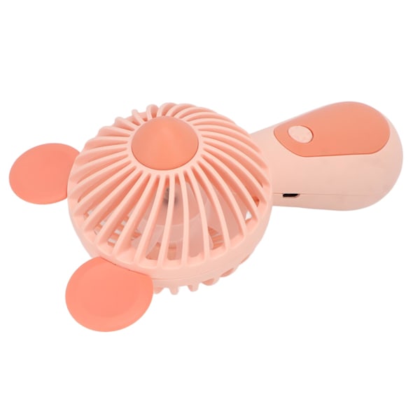 Håndholdt Ventilator To Niveauer Justering Ergonomisk Energibesparende Museform Mini Ventilator Genopladelig til Udendørs Rejser Pink