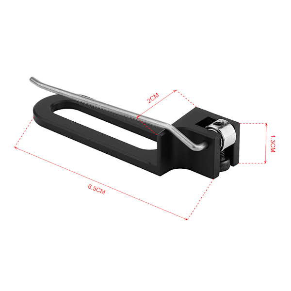 Professionell aluminium bågskytte Recurve båge magnetiska pilstöd för höger hand (svart)