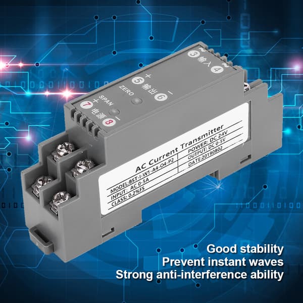 AC-sender strømsensor anti-interferens mellomspenningsutstyr DC 24V strømforsyning