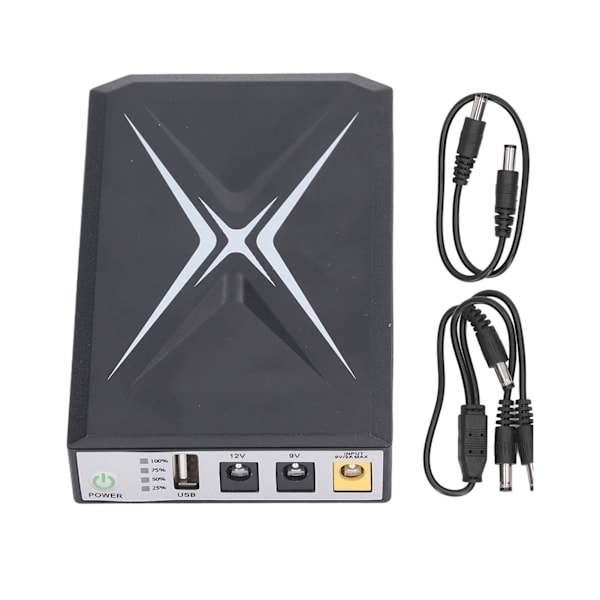 Mini UPS batteribackup 10400mAh uafbrudt strømforsyning til sikkerhedskamera router WiFi