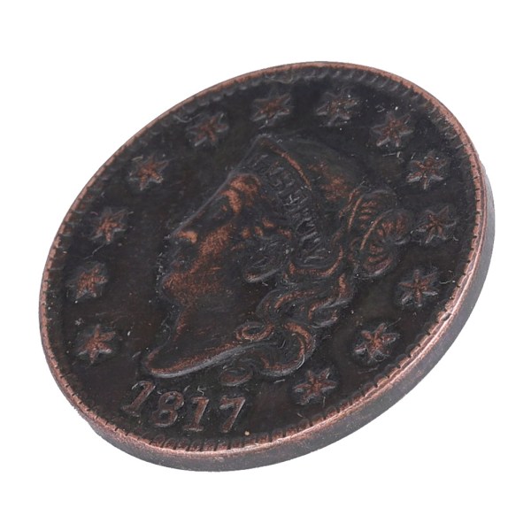 1817 USA 1 Cent Messing Vintage Samleobjekt Mønt Mindemønt
