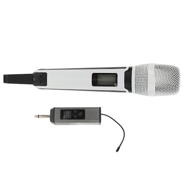 Trådløs Mikrofon Metal Støjreduktion UHF Håndholdt Ledningsfri Dynamisk Kardioid Mic Sæt til Karaoke Live Streaming Tale Sang Hvid