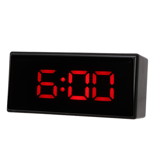 Speglad digital väckarklocka Smart ljusavkännande LED-skärm Digital smart klocka med två skärmlägen snoozefunktion Röd