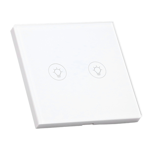 Vægberøringslyskontakt Timing Funktion Hærdet glas dimmer Smart APP styret lyskontakt til Zigbee 90‑250V