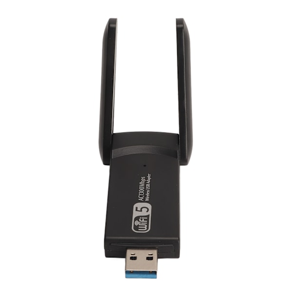 1300M USB WiFi-adapter 2,4G 5,8G USB3.0-gränssnitt Plug and Play WiFi-adapter med dubbla antenner för surfplattor Bärbara datorer