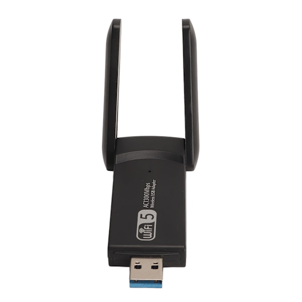 1300M USB WiFi-adapter 2,4G 5,8G USB3.0-interface Plug and Play WiFi-adapter med dobbelt antenner til tablets Bærbare computere