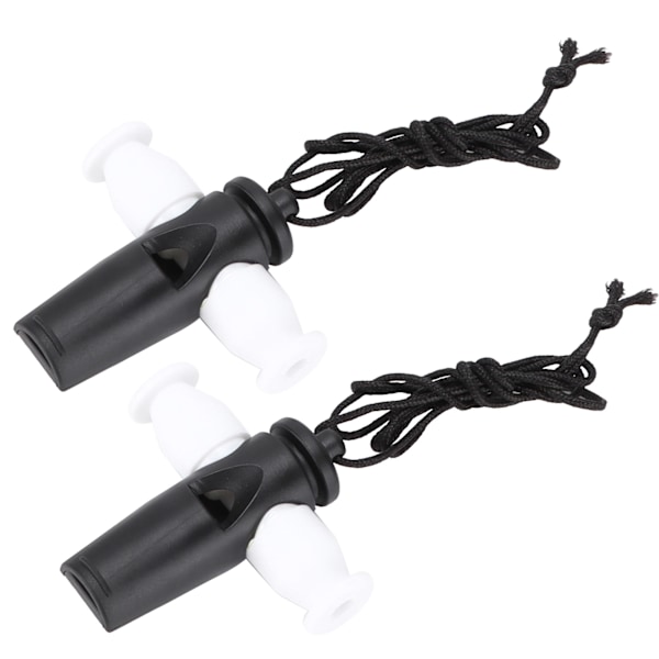 2st Samba Whistle Musikinstrument Leksak ABS Set med nylonrep för Barn