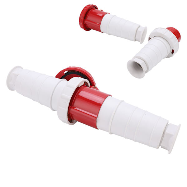 63A 5-polet industrikontakt Strømstik 3-fas 5-leder IP67 Vandafvisende 380-415V 3P+E+N