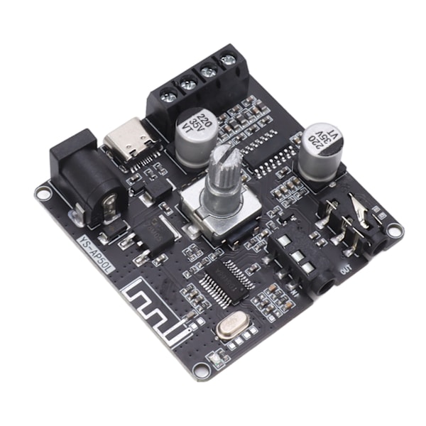 Bluetooth-förstärkarkort Hög Effekt Dubbelkanal Stereo Digital Förstärkarmodul 2x50W DC12‑24V