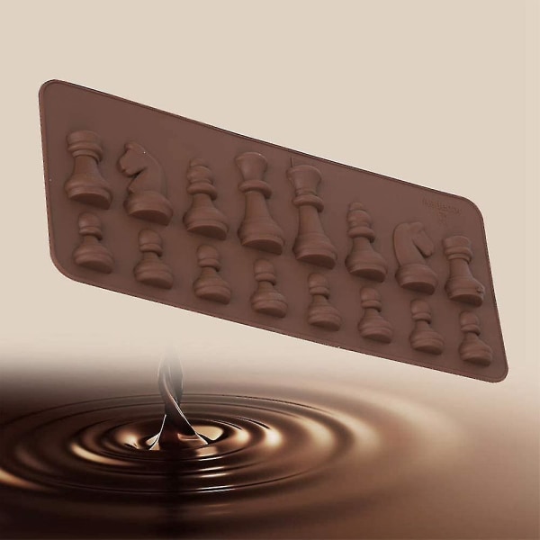 Skakstykke Silikoneform Skakformet chokoladekonfektfondantform