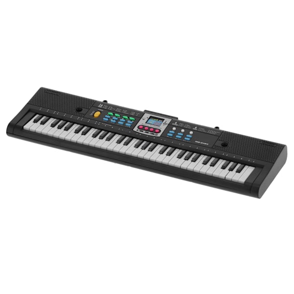61-tangenters Mini Elektrisk Piano Sort multifunktionelt studiolegetøj med mikrofon til begyndere
