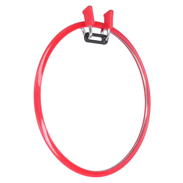Broderbåge Röd plastkorsstygn Ring Broderikrans Vårstil Broderiram