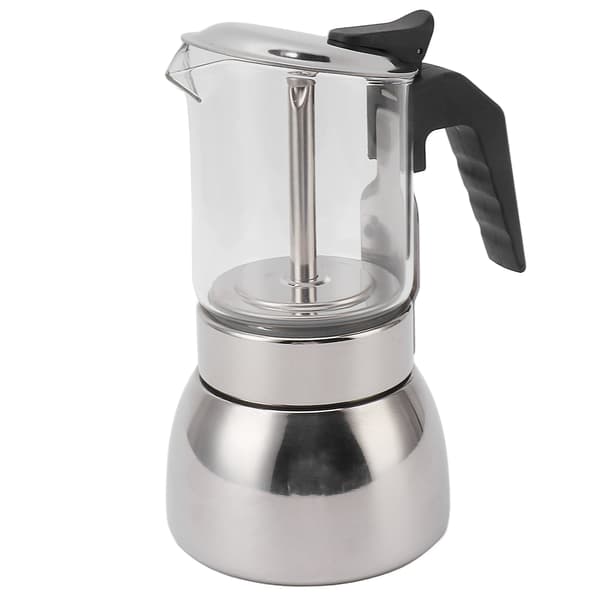Kaffemaskine Dobbelt Ventil Rustfrit Stål Høj Temperatur Resistent Multi Funktionel Bærbar til Hjemme Kaffebar 300ML