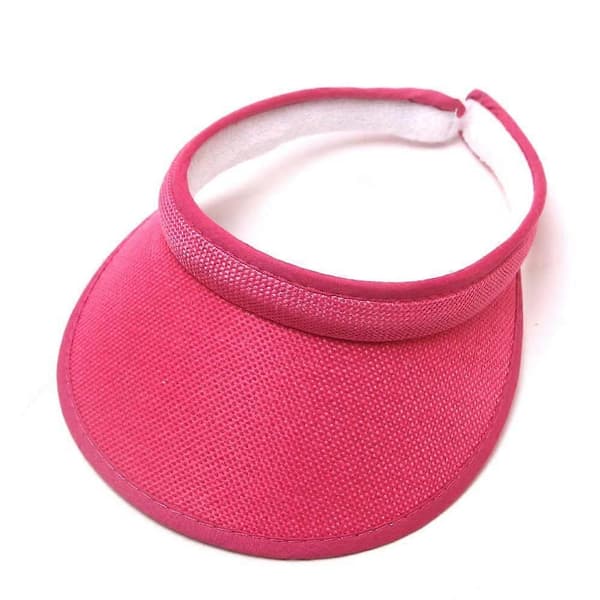 Klippbart visir solhatt vuxen bred brätte klippbart hovedplagg visir Kompatibel med kvinner Roserød Rose Red