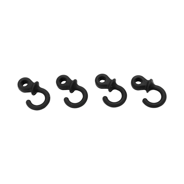 4st Bågskytte Bow String Ljuddämpare Monkey Tail Compound Bågsträng Stabilisator Stötdämpning för Ourdoor Training Svart