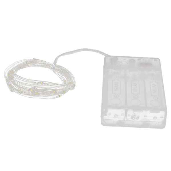 Valokuva Clip Light String -valosarja Dekoratiivinen valo 200 LED-lampulla 60 läpinäkyvää klipsiä