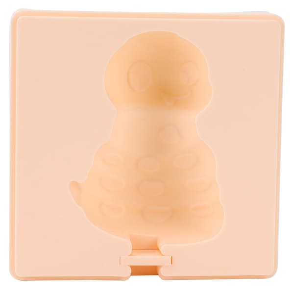 【NX】Silikonisform DIY Ice Bar Maker Barnisbrett holder med pinner OrangeSnake