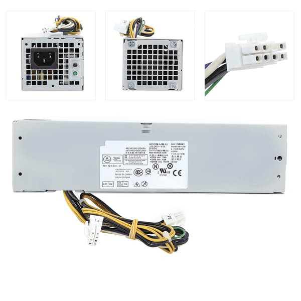 Strømforsyning Kompatibel med Dell Optiplex 3020 7020 9020SFF stasjonær datamaskin tilbehør 100‑240V
