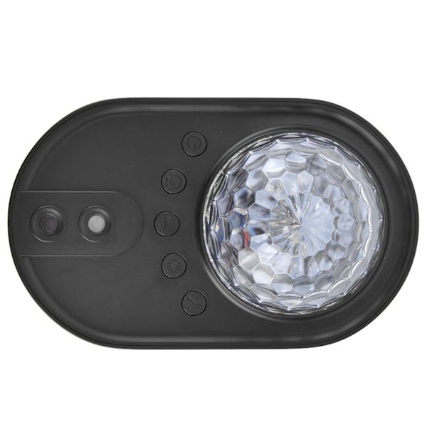 Rumsskibsprojektionslampe RGB-effekter Fjernbetjening Trådløs forbindelse Mini Rumskib Farverig lampe til værelse Fest Sort