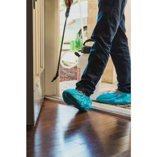 Kuitukangas engångs tyg, halkfria skoöverdrag för skor och stövlar för att skydda mattor och golv 100 stycken (blått), HANBING