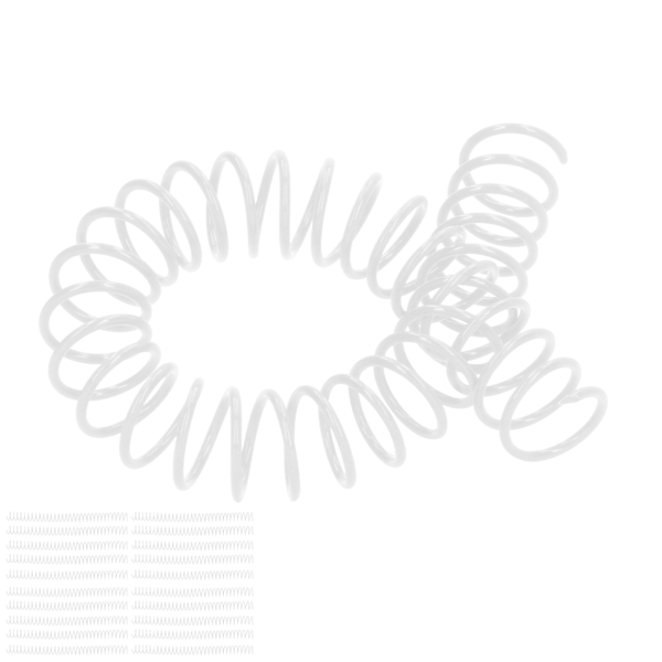 20 stk plastspiralbindespoler 19mm 3/4in ID 30 hullspiraler for A4 A5 Notatbok Transparent