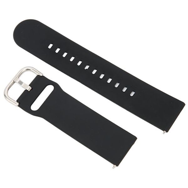 22 mm bløde silikonebånd til Huawei Watch 3/GT 3/2 Justerbart silikonearmbånd Sort