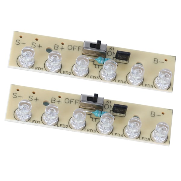 2 stk Solcellelampe Controller Græslys Kontrolmodul Kredsløb med Switch 1.2V RF1206