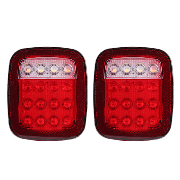 2 stk. LED-baglygter bagbremselys Stop baklys Passer til Jeep Wrangler CJ 76‑06