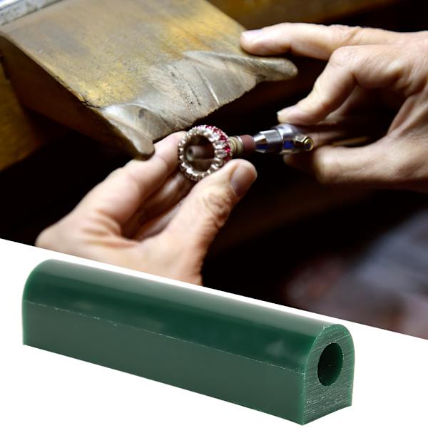Vax Ring Tube Mögel Grön Slät Hög kvalitet Carving Smycken gör Processing Tool