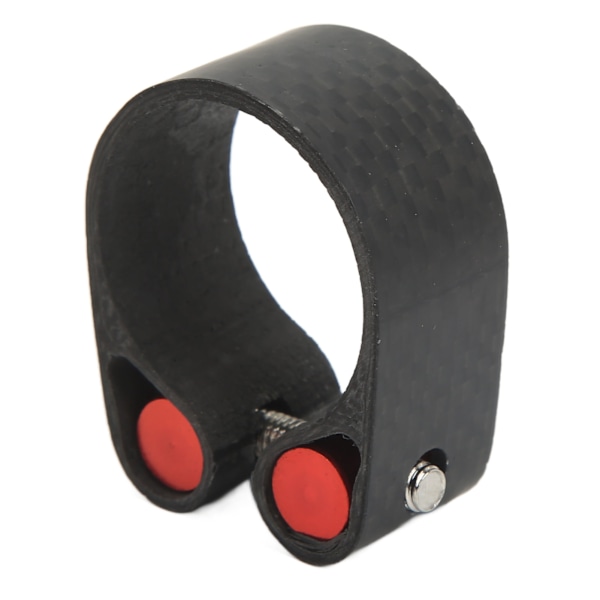 Sykkelstolpe-klemme karbon mountainbike-rørklemme Svart CNC-skåret setepinneklemme for landeveissykler 27,2 mm