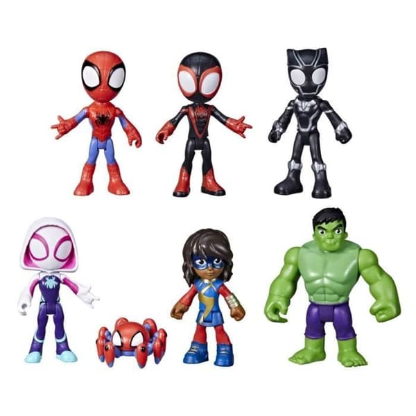 Marvel Spidey & Venner Actionfigurer, 7 Deler, Alder 3+-FA13-