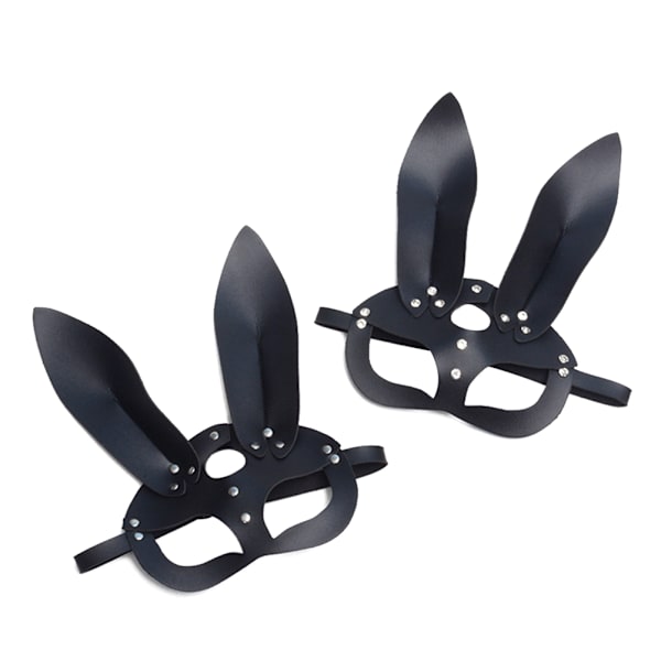 Kvinnor Sexiga kaninöronmask Söt kanin långa öron Ansiktsmask Halloween maskeradfest Cosplay kostym rekvisita