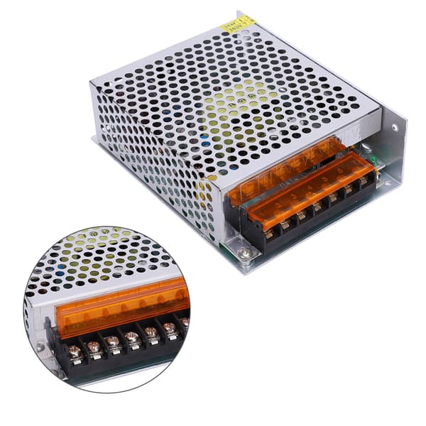 DC 24V 5A Universalregulert strømforsyning Kompatibel med LED Strip CCTV