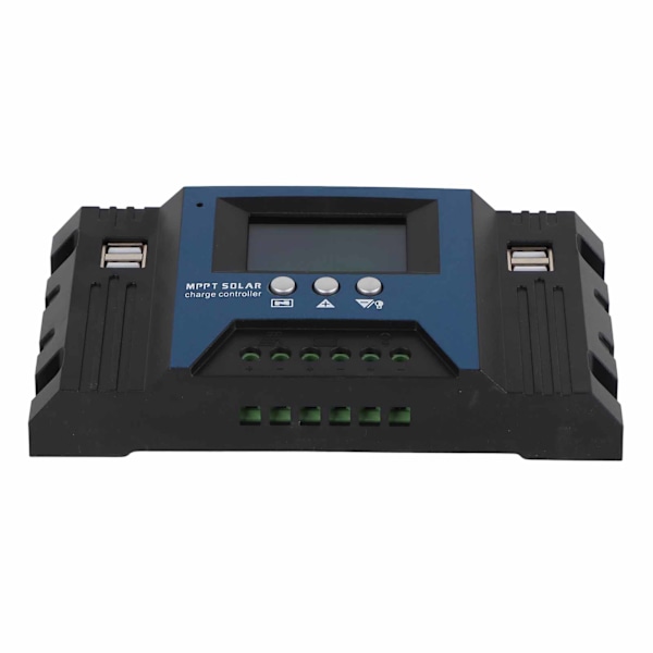 12V 24V Solar Charge Controller Regulator 4 USB-portar 5V 2.5A Parameter Justerbar LCD-skärm för husbil hemmabåt 30A