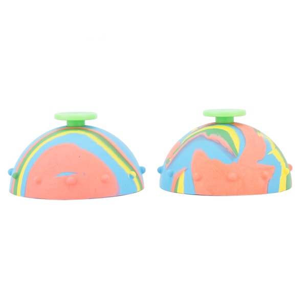 2 stk. Bounce Bowls Fidget Toys Gummi Kamuflasje Hoppende Boller Holdbare Hoppende Fidget Toys for Hjem Skolegård Lekeplass