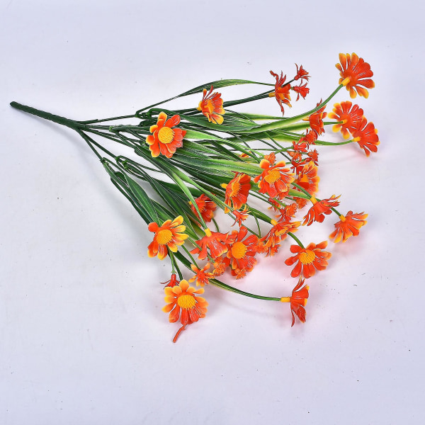 Simulering Flower Daisy Bouquet Ono Chrysanthemum Home Garden Bryllupsfest Orange