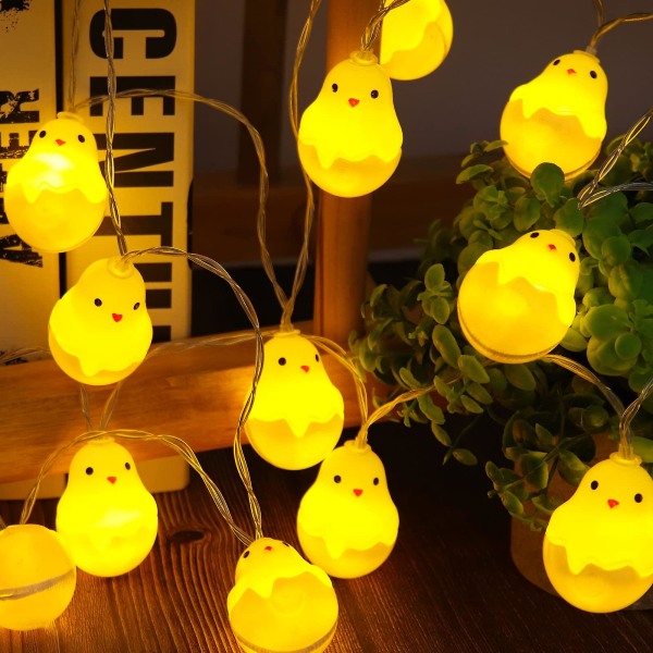 Easter Chicks String Lights Easter Egg Lights (3M 21LEDs utan batteri) B