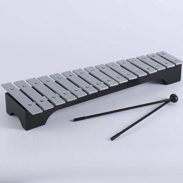 Glockenspiel Sæt 15 Tone Xylofon Aluminium Percussion til Tidlig Uddannelse