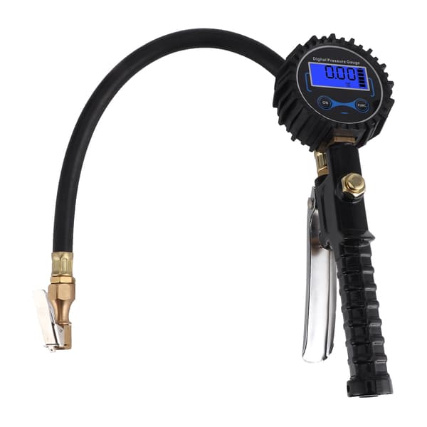 Dæktryksmåler med Inflator 200PSI LCD Digital Display Høj Præcision til Bil Auto Motorcykel