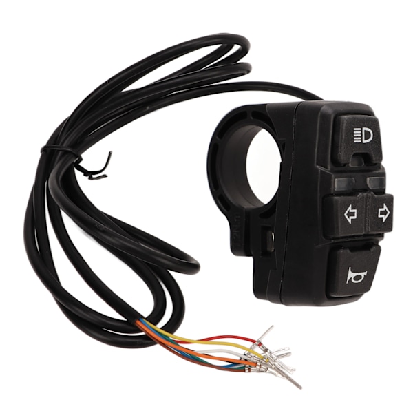 36V 48V Elcykel Lys Horn Switch IP54 Vandtæt Kontrol Switch til 22,2 mm Styr Motorcykler Elcykler Scootere