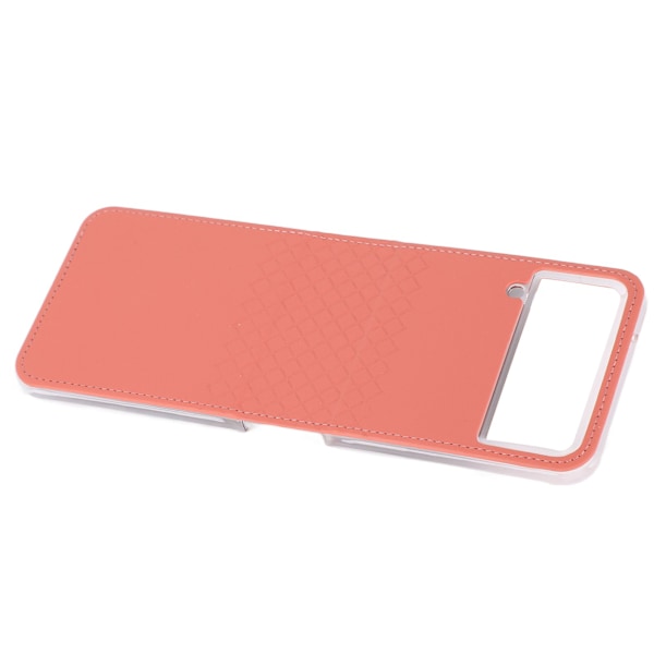 Bakstycke för Samsung Z Flip 4 PU Läder TPU Stötsäkert skyddande hopfällbart telefonfodral för dagligt bruk Rosa