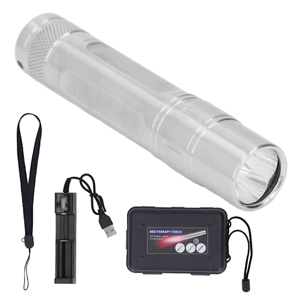 Terapi lommelygte LED rødt lys 630nm 660nm 850nm Smertelindrende enhed til ansigt og krop