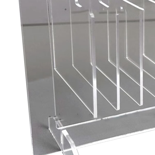 Negle Hanger Display Stativ Akryl Hængende Transparent Organizer Negleprøve Display Stativ med 10 stk Hanger L